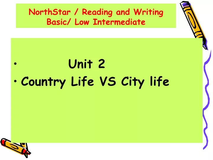 northstar reading and writing basic low intermediate