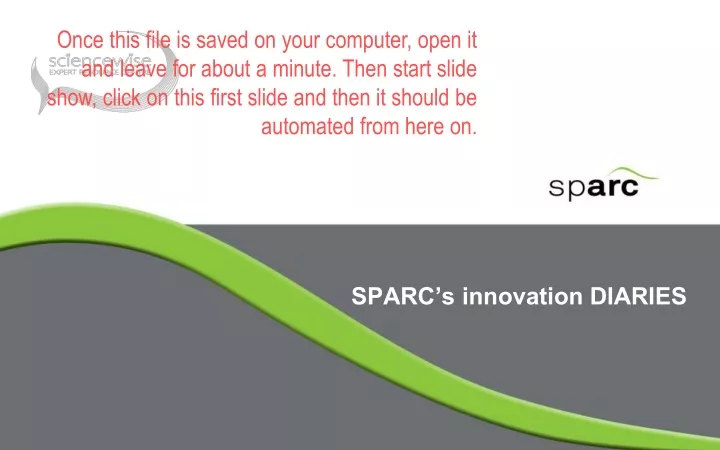 sparc s innovation diaries