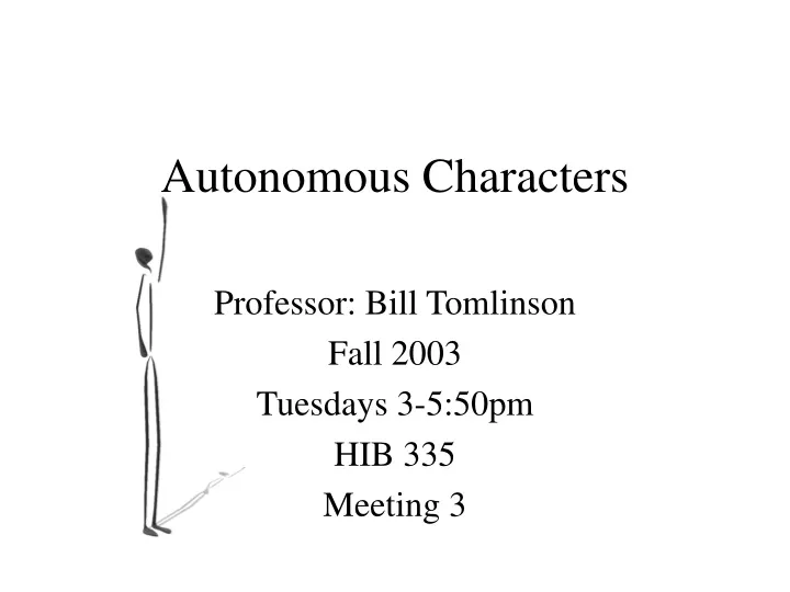 autonomous characters