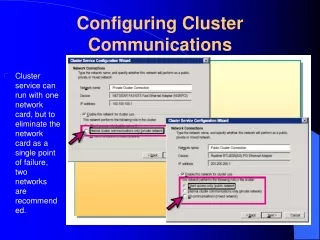Configuring Cluster Communications
