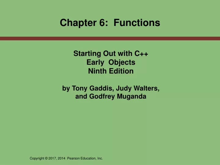 chapter 6 functions