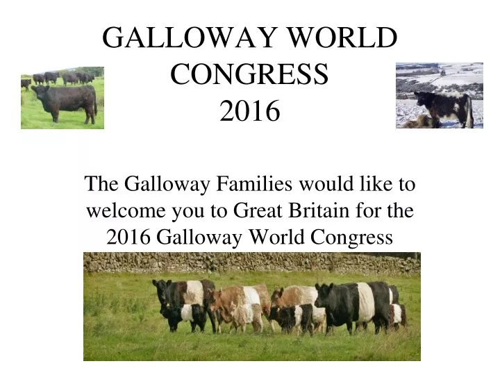 galloway world congress 2016