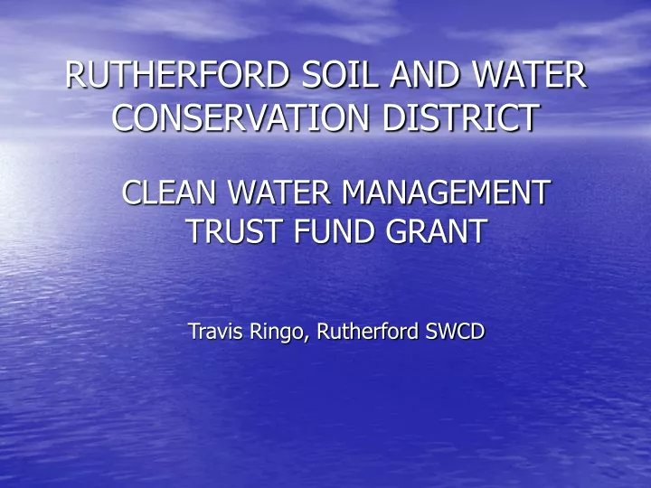 rutherford soil and water conservation district