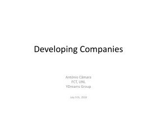 Developing Companies