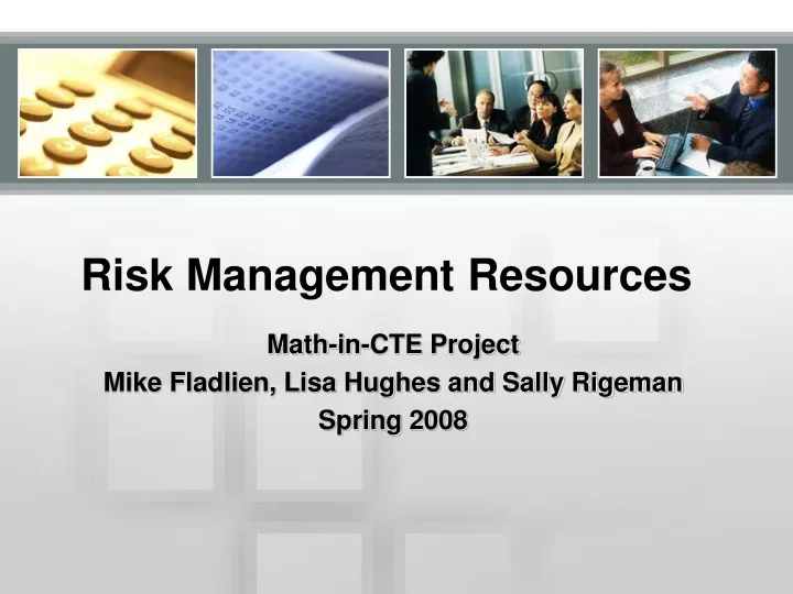 risk management resources