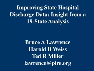 E-coded 19-State Hospital Discharge Data Set, 1997