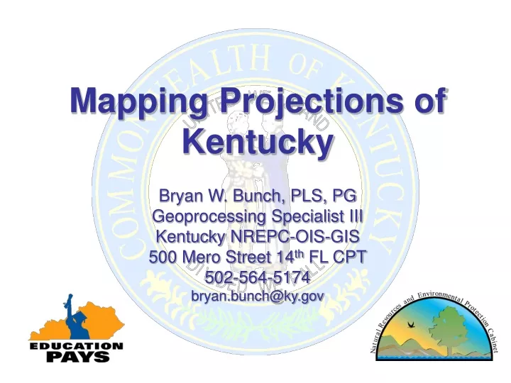 mapping projections of kentucky bryan w bunch