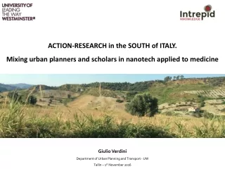 ACTION-RESEARCH in the SOUTH of ITALY.