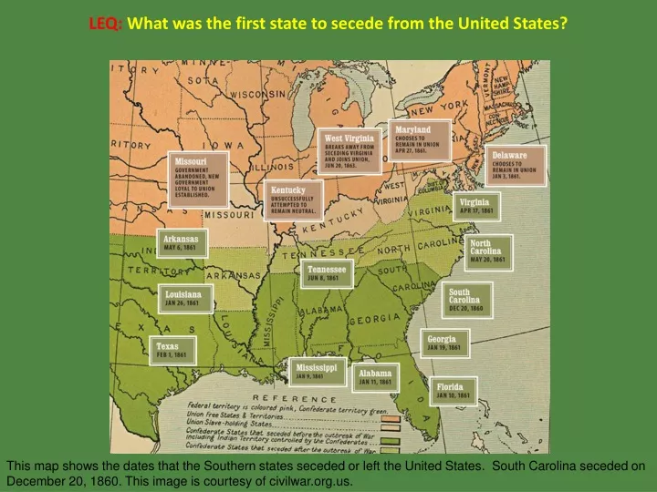 leq what was the first state to secede from the united states