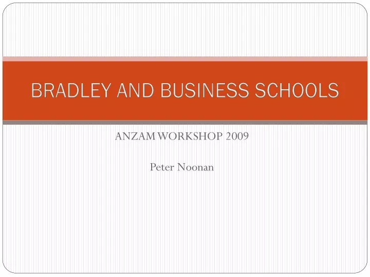 bradley and business schools