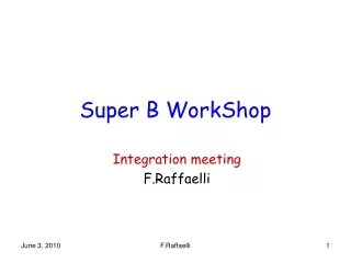 Super B WorkShop