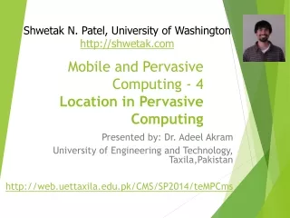 Mobile and Pervasive Computing - 4 Location in Pervasive Computing