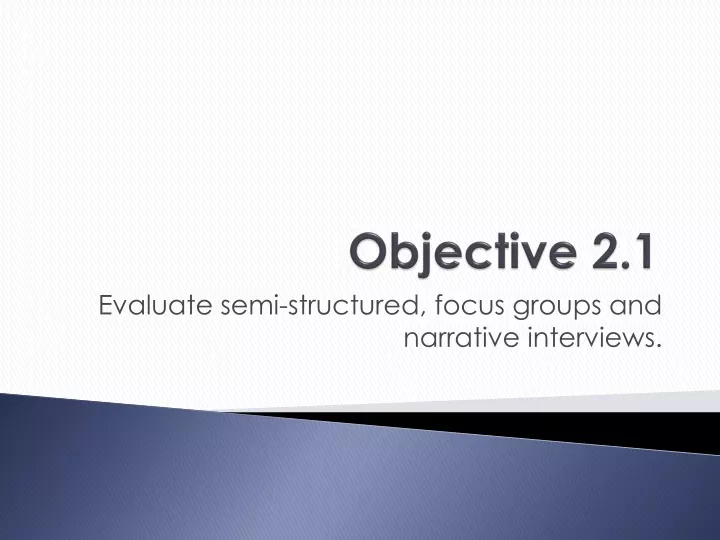 objective 2 1