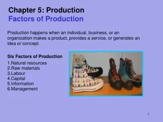 Chapter 5: Production Factors of Production