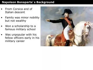 Napoleon Bonaparte ’ s Background