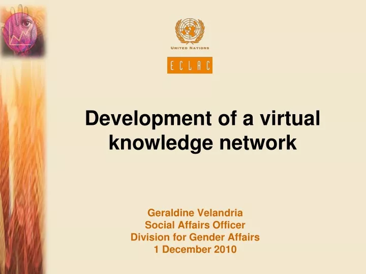 development of a virtual knowledge network