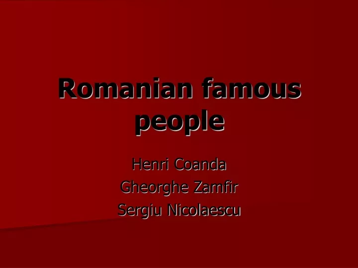 romanian famous people