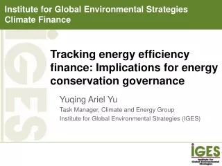 Tracking energy efficiency finance: Implications for energy conservation governance