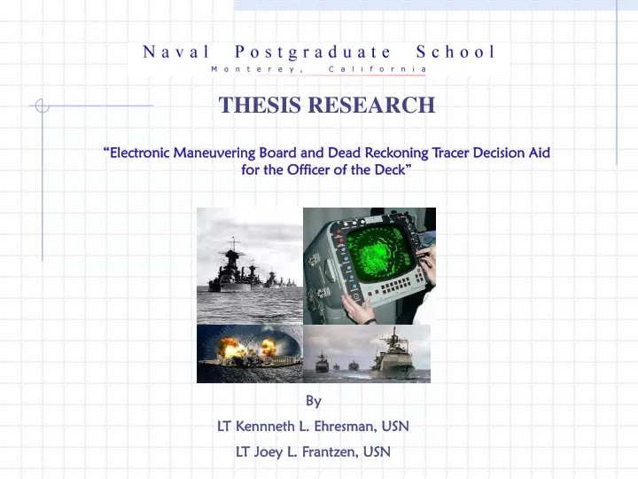thesis research electronic maneuvering board