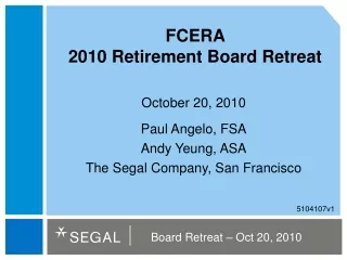 FCERA  2010 Retirement Board Retreat