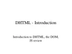 DHTML - Introduction - slide 1