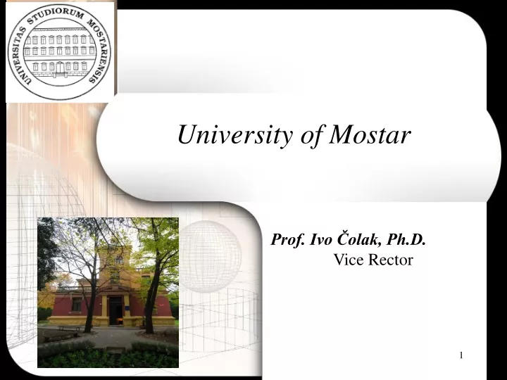 university of mostar