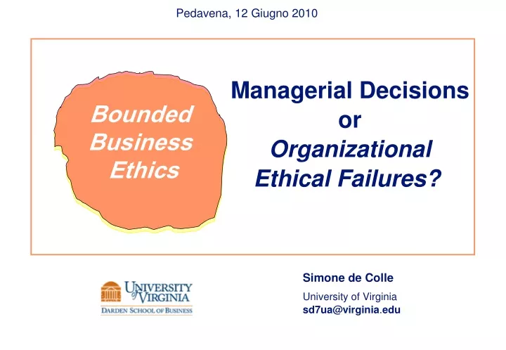 bounded business ethics