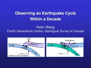 Kelin Wang Pacific Geoscience Centre, Geological Survey of Canada
