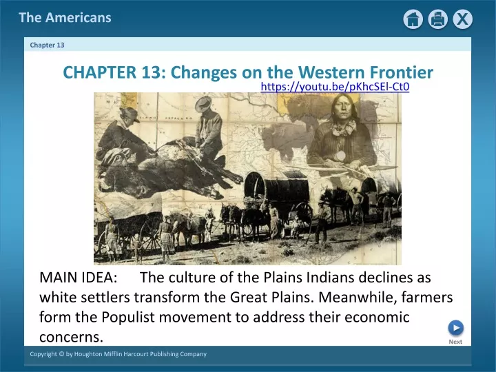 chapter 13 changes on the western frontier