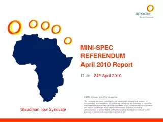 MINI-SPEC REFERENDUM April 2010 Report