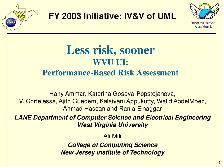 fy 2003 initiative iv v of uml