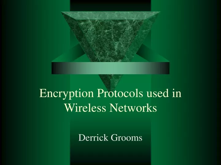 encryption protocols used in wireless networks