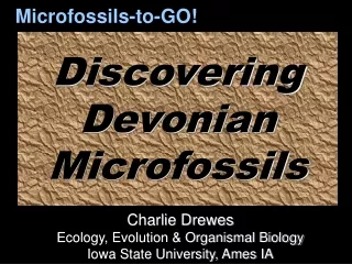 Discovering Devonian  Microfossils