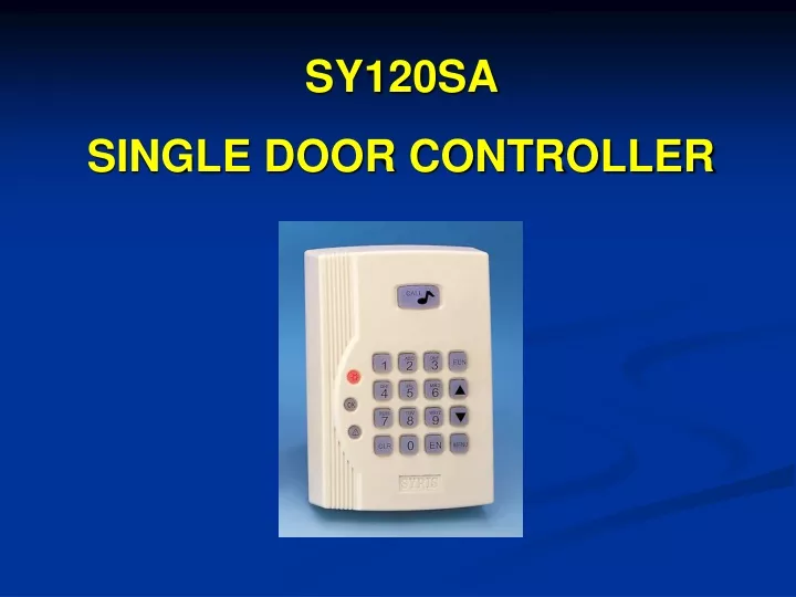 sy120sa single door controller