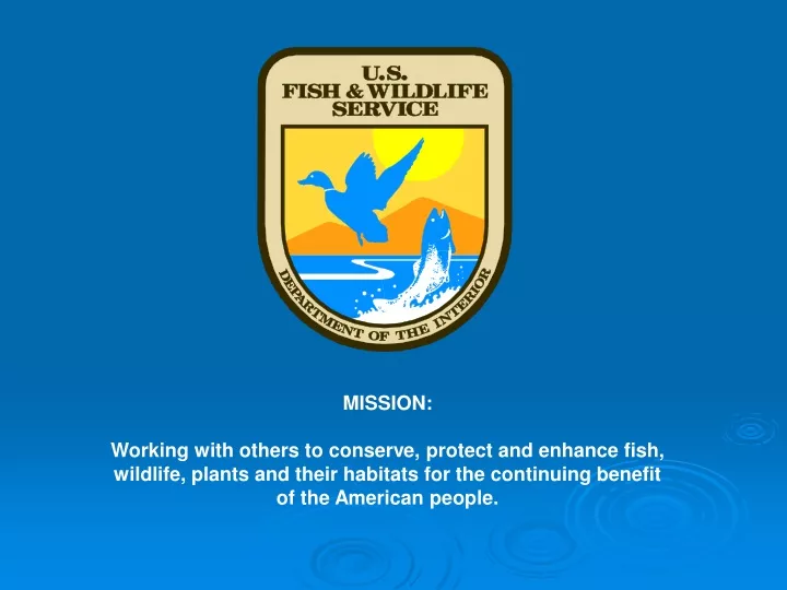 mission working with others to conserve protect