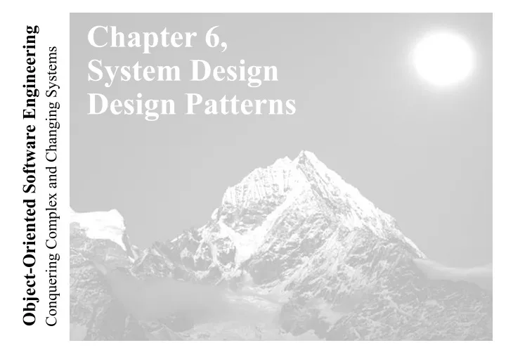 chapter 6 system design design patterns