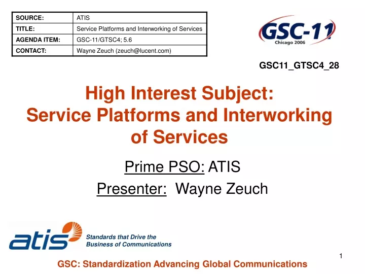 high interest subject service platforms and interworking of services