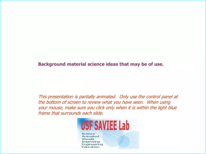 background material science ideas that