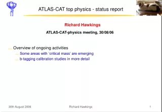 ATLAS-CAT top physics - status report