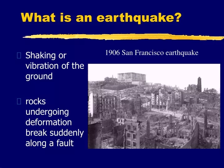what is an earthquake