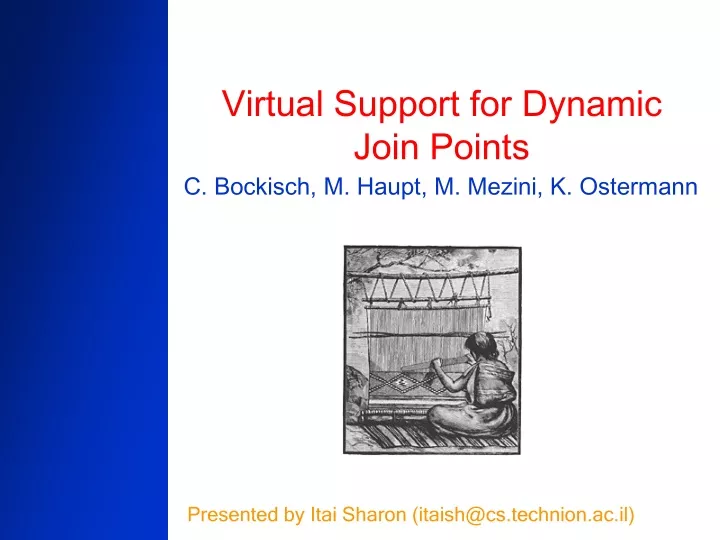 virtual support for dynamic join points