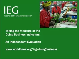 ‘Ease of Doing Business’  averages rankings on 10 indicators