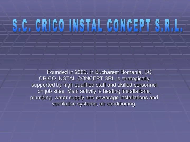 s c crico instal concept s r l