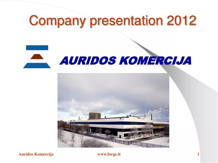 company presentation 20 12