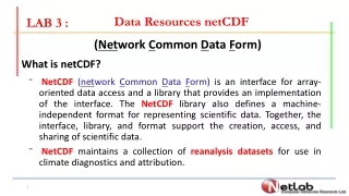 Data Resources  netCDF