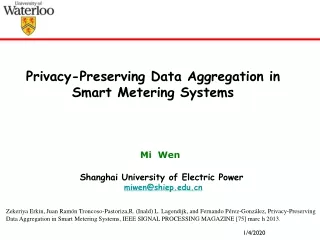 Privacy-Preserving Data Aggregation in Smart Metering Systems