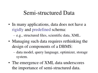 Semi-structured Data
