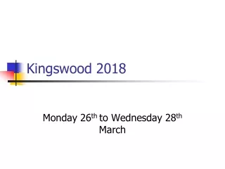 Kingswood 2018