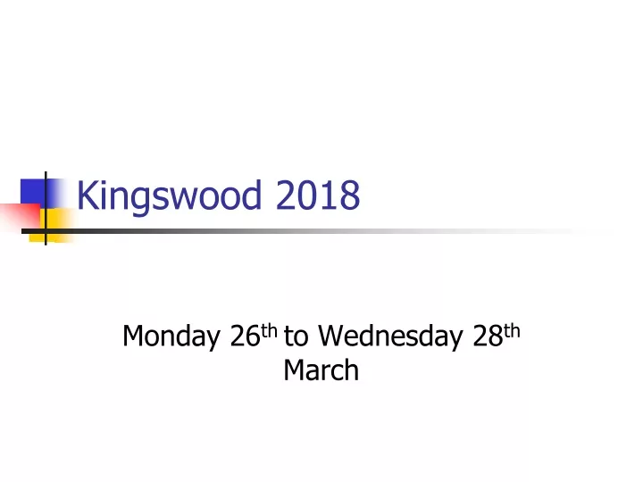 kingswood 2018