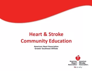 Heart &amp; Stroke Community Education